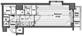 グランド・ガーラ西麻布【4階】の間取り