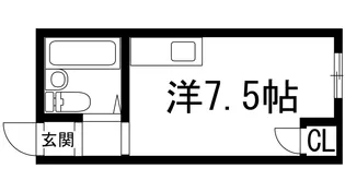 旭丘コーポ【1階】の間取り