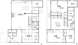 静岡県湖西市新居町中之郷【一戸建】の間取り