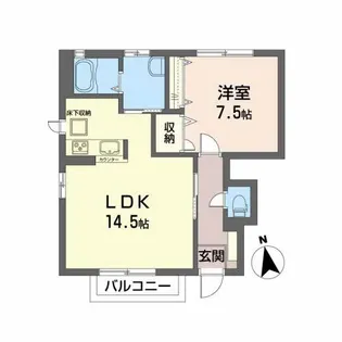 マジェスティ V【1階】の間取り