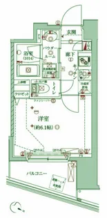 クレイシア大井町【6階】の間取り