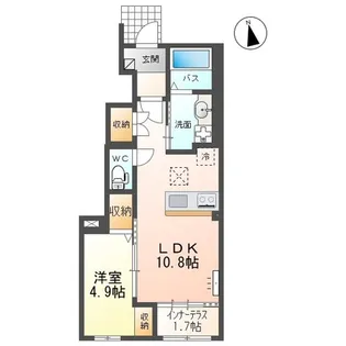 A・TテラスIII【1階】の間取り