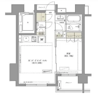 ガーデニア赤坂【7階】の間取り