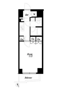 ルーブル都立家政伍番館【5階】の間取り