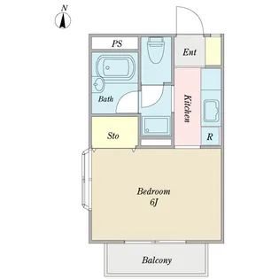ボルベール一之江【2階】の間取り