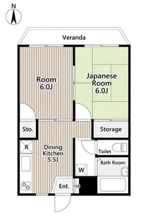 サンモール坂本【3階】の間取り