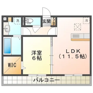 グランドエル・F D【1階】の間取り