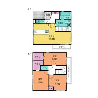 3LDKの間取り画像