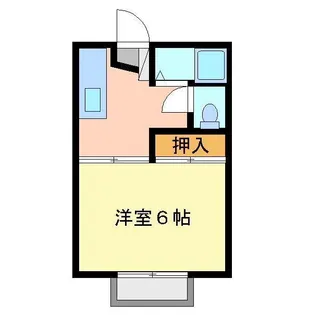 パルハウス御幸B【2階】の間取り