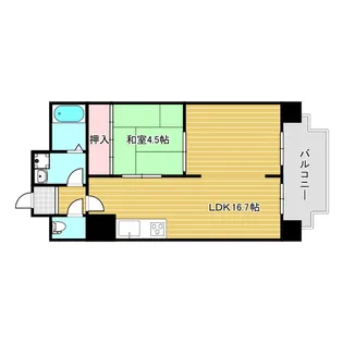 フルーレ南堀江【3階】の間取り