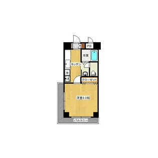 川浪ビル2【6階】の間取り