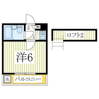 ジュネパレス新松戸37【2階】の間取り