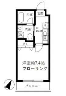 グランアセット月島1【2階】の間取り