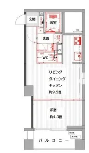 東京都台東区元浅草1【マンション】の間取り