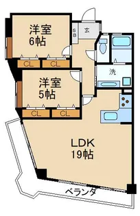ガーデン楠葉【2階】の間取り
