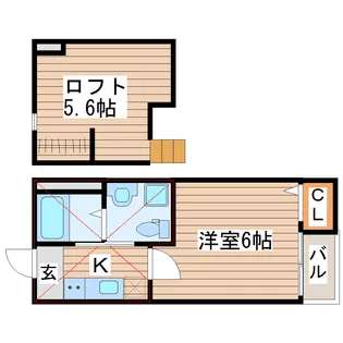 ブエナビスタ長町【2階】の間取り