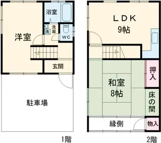 新潟県柏崎市西本町3【一戸建】の間取り