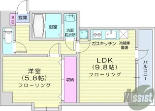 平成レジデンス【4階】の間取り