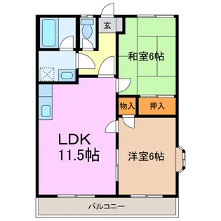 愛知県名古屋市緑区小坂2【アパート】の間取り