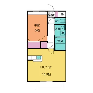 ルーチェshiba【1階】の間取り