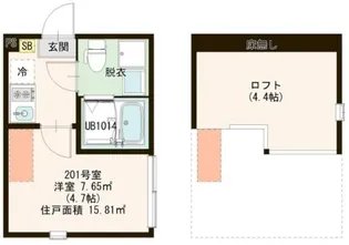 グラン竹ノ塚【2階】の間取り