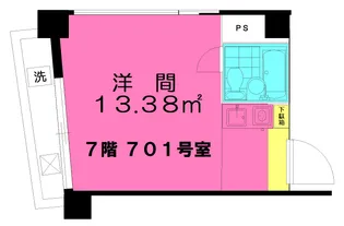 大野第一ビル【7階】の間取り