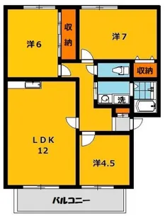 サンプレイス宮の内F【2階】の間取り