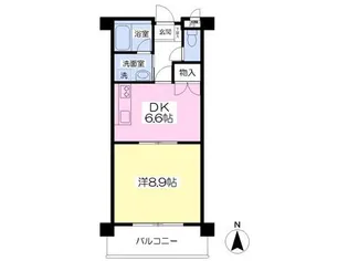 ヴィルヌーブマンション【2階】の間取り