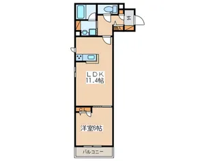 ドムスベルウッド【3階】の間取り