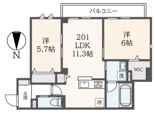 ダイワフラットIII【2階】の間取り