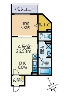 ゾンネIII【3階】の間取り