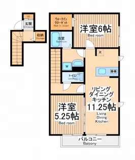 クラージュ【2階】の間取り