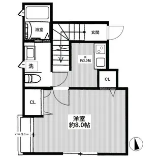 フレックス駒場【2階】の間取り