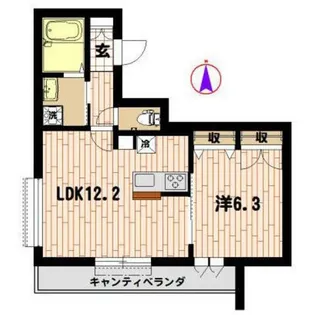 へーベル香【3階】の間取り