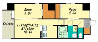 NSP BUILDING HEIWAODORI【9階】の間取り