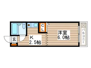ハイツ初鹿【2階】の間取り