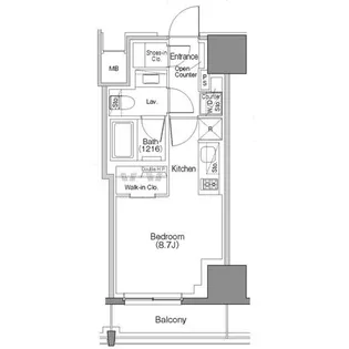 ザ・パークハビオSOHO大手町【5階】の間取り