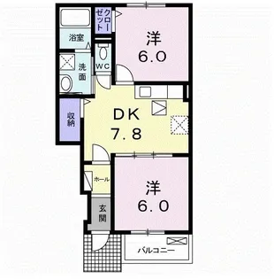 シーサイド・ヴィレッジI【1階】の間取り