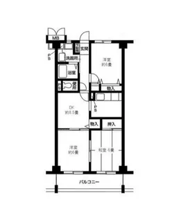 神奈川県横浜市青葉区しらとり台【マンション】の間取り