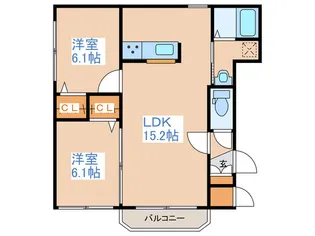 オ-ドリ-メ-ル【3階】の間取り