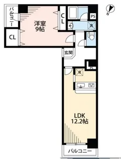 アーバイル新日本橋【6階】の間取り