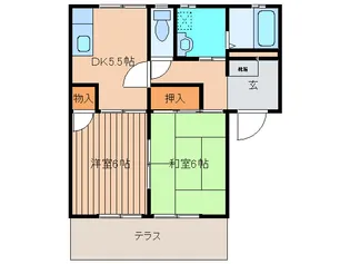 福岡県福岡市東区美和台1【一戸建】の間取り