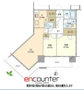 アーバンドックパークシティ豊洲タワーA棟【28階】の間取り