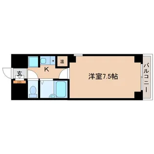 リエス若林【5階】の間取り