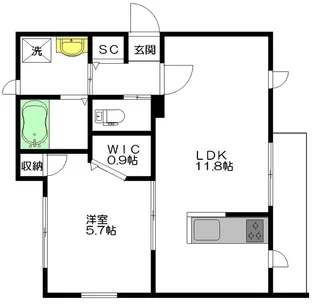 MAISON DE ARCHET【1階】の間取り