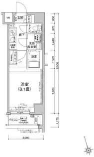 アイルグランデ押上イースト【10階】の間取り