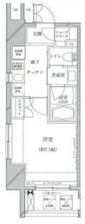 東京都江東区亀戸2【マンション】の間取り