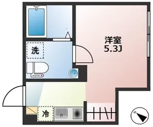 オアシス五反野【1階】の間取り