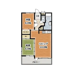 コーポIK【2階】の間取り