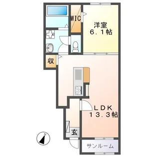 ルナ ラクリマ【1階】の間取り